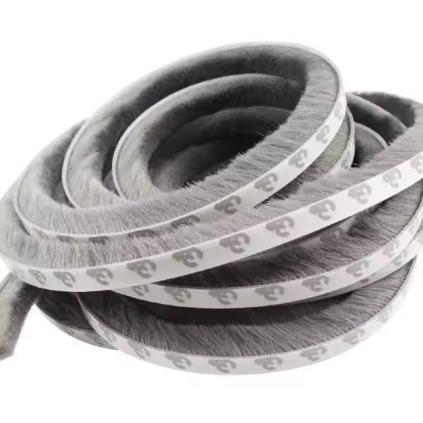 Anti-collision Dustproof Seal for Apartment BLACK/GRAY/BROWN/WHITHE/OTHER Colors Embedded Under Window Bottom Angle Brush Pile
