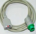 10 Pins Compatible Siemens ECG Cable 3 Leads For AHA Standard Type