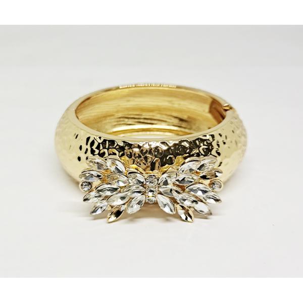 Fashion bowknot Crystal Bracelet Bangle for Women Gold Silver Color Wedding Bracelets & Bangles Jewelry
