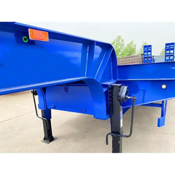 4 Axle Lowbed Semi Trailer Truck 120ton Super-Wide Gooseneck Trailer