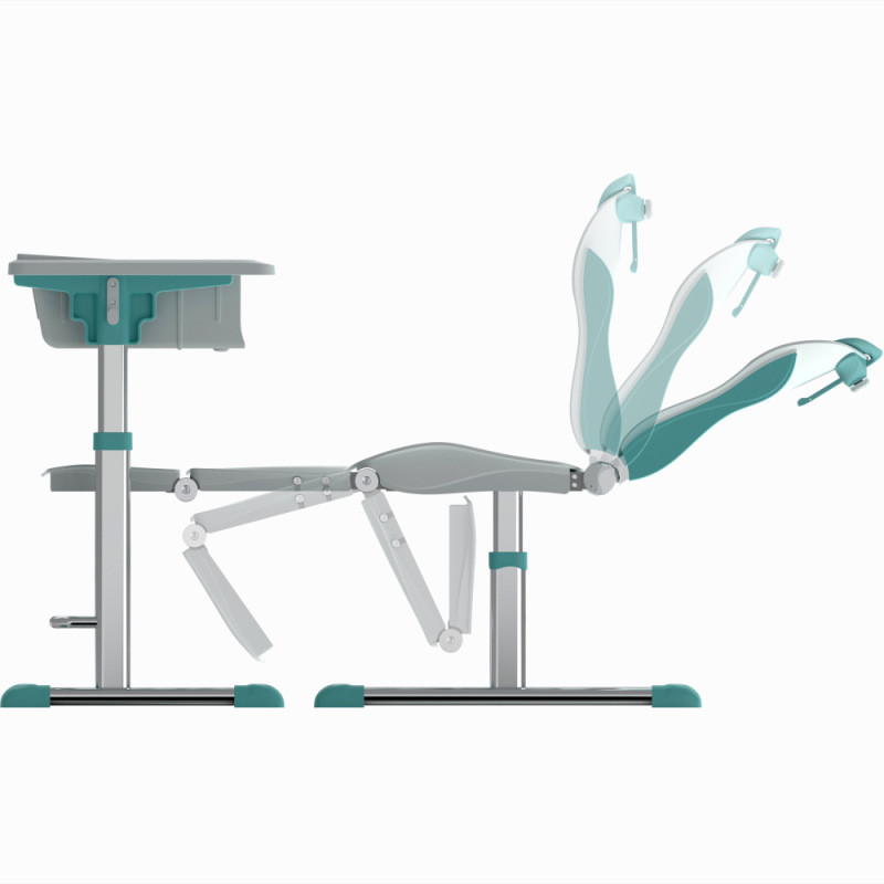 Современный дизайн учебного откидывающегося регулируемого стола и стула набор для школьного домашнего обучения