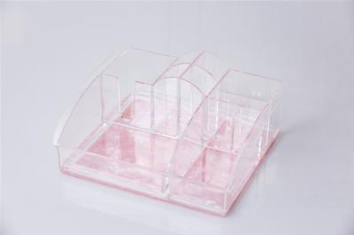 Organizador estético da mesa do OEM, organizador plástico claro Box da composição do picosegundo