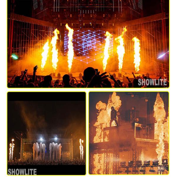 Двойной метатель машины влияний этапа пламени головы 200W DMX