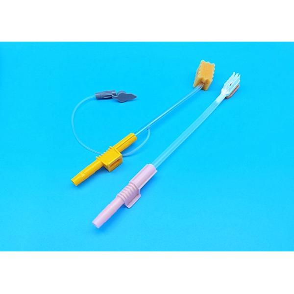 Medical PP / ABS Materials Disposable Suction Tube Highly Safe With Foam Sponge
