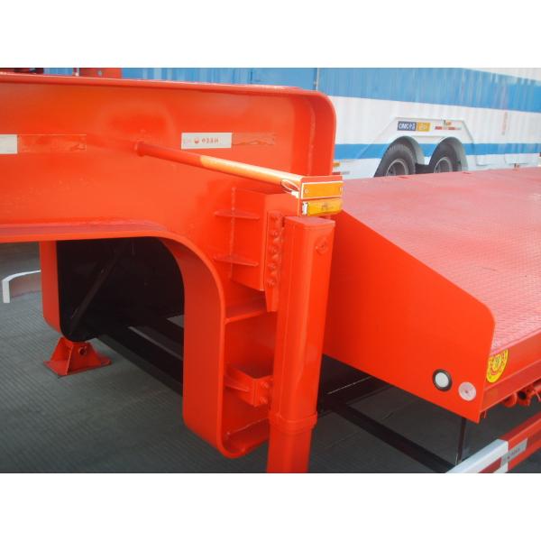 Strong Semi Low Bed Trailer Truck 4 Axles 120 Tons , Heavy Duty Utility Trailer