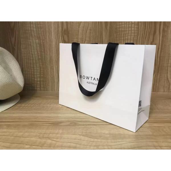 bolsas de papel de 175gsm Lotus Color Goose Yellow Garment para la tienda de ropa