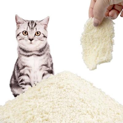Litière pour chat en granulés de soja non nocifs, contrôle des odeurs, parfum de lait, litière pour chat en tofu en vrac