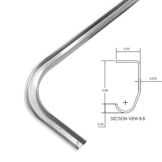 1mm-2mm Толщина секционная гаражная дверь руководство рельс кривой изгибающей машины