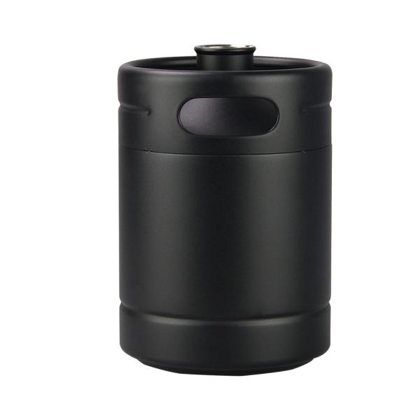 CO2 Mini Keg Dispenser With Regulator de Matte Black e lança da torneira
