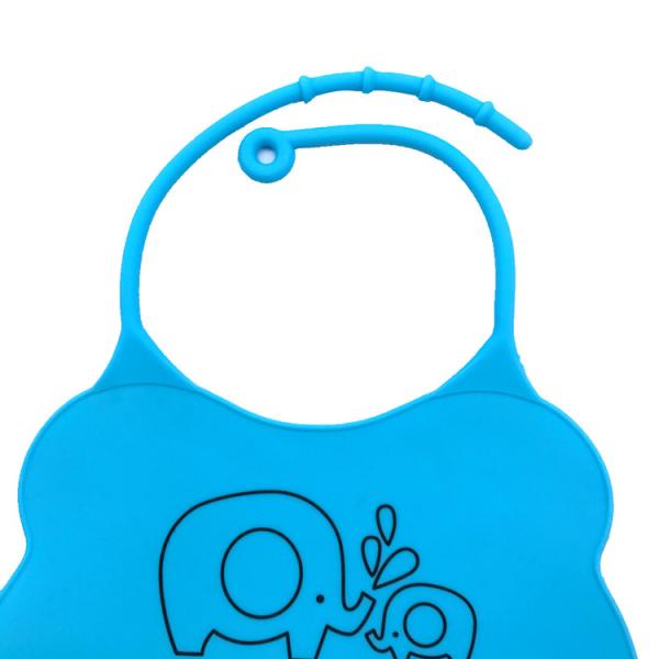 Wholesale High Quality Soft Customized Pattern And Logo Silicone Baby Bib For Baby