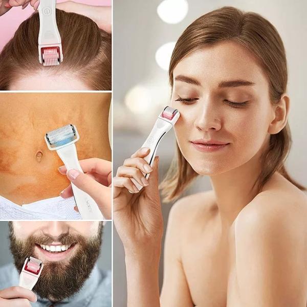 3 IN 1 LED Microneedle Roller Kit  LED 0.5 mm  Dr. pen Derma Roller Derma Rolling System