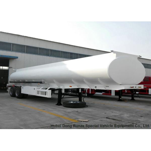 SS 24000L Fuel Tanker Semi Trailer , 2 Axle Fuel Transfer Trailer 24Kl - 27K Liter