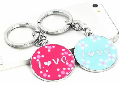 En forma de amor metálico regalo de boda llavero llaveros
