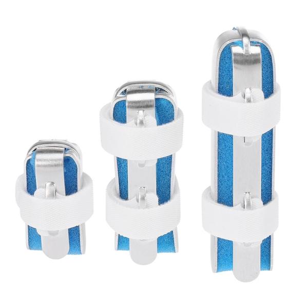 Blue color finger support brace S M L size aluminum finger splint stable support