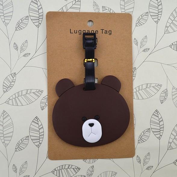 Factory manufacturer fashione design silicone luggage tags