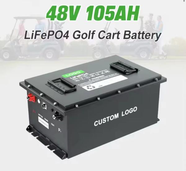 Electric Golf Cart Lithium Ion Batteries Pack with Bluetooth and 58.4V Charge Voltage