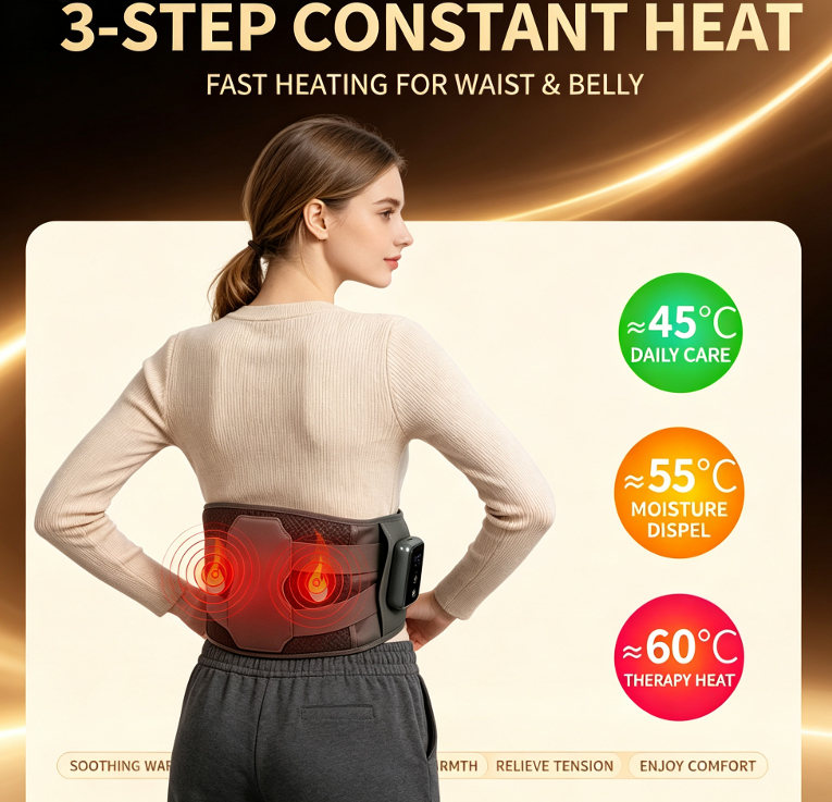 ZN-RM19 Portable Dynamic Stretching Waist Massager with Heat and Airbag Compression