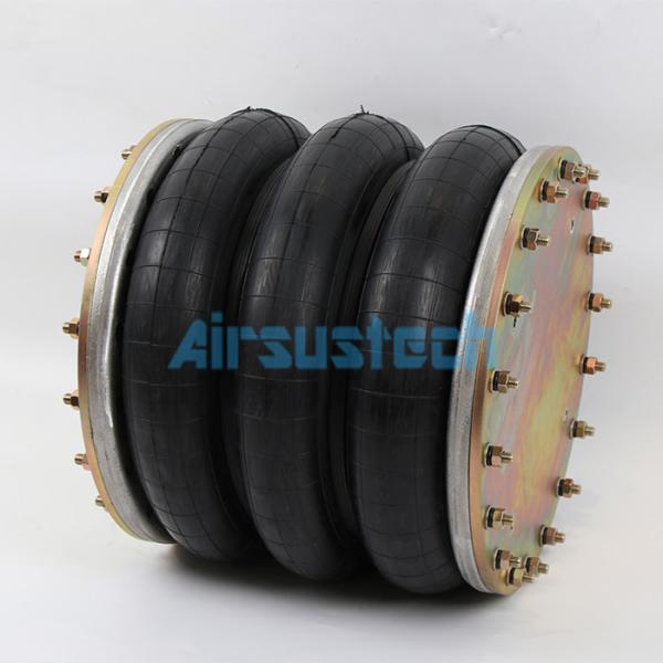 New Firestone W01-358-7286 Air Spring With Flang Ring Triple Convoluted Bellows