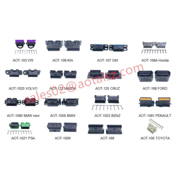 Professional OBD OBDII Cable Car Diagnostics Y Splitter Male to Female Cable for Opel PVC/ABS Temperature -20- 80degree