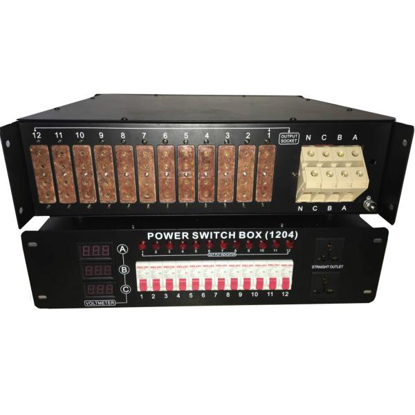 Трехфазная распределительная коробка Dmx силы входного сигнала 12chX20A с аттестацией CE