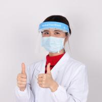 Masque de protection en plastique de pare-soleil d'OEM, couverture transparente de visage de 33cm*22cm