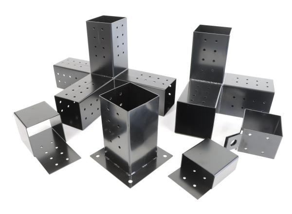 Pergola Brackets Kit With 3-way / 4-Way Corner Extension Metal Brackets For Wood Beams