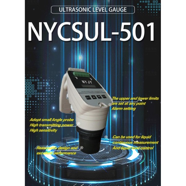 20m 40m Thread Ultrasonic Level Meter For Liquid Level Measurement