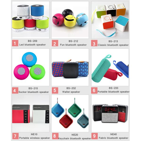 New Design Smart Kits Portable Mini Outdoor Bt Speaker Bluetooth Shower Speaker With Led Light