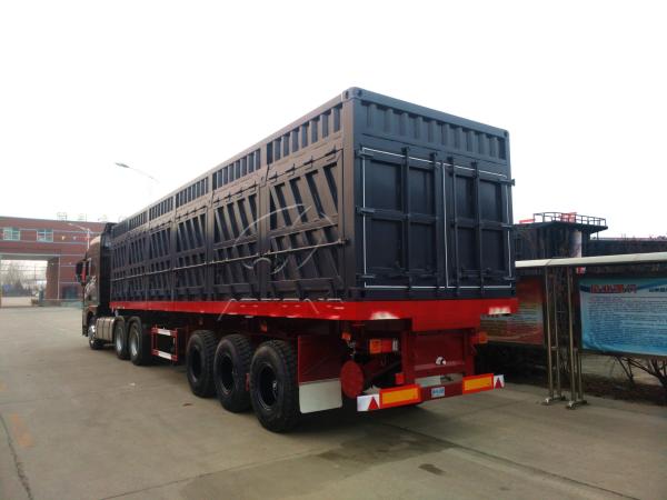 Bulk Cargo Carrier Van Curtain Side Semi Trailer For Heavy Duty Transportation
