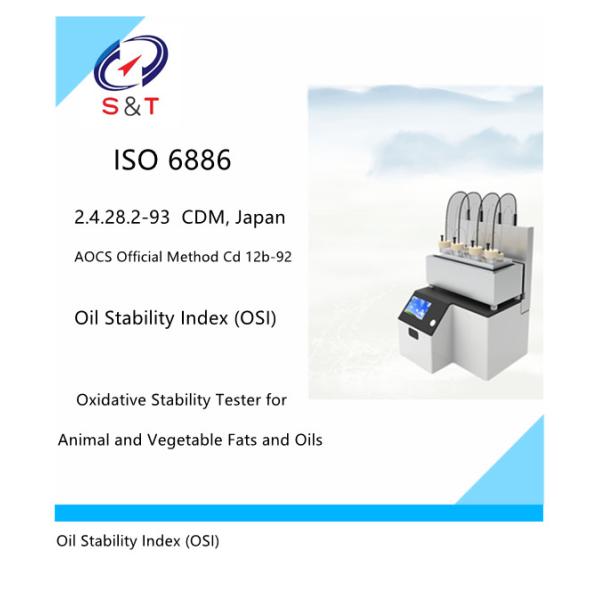 ISO 6886 Оборудование для испытаний пищевых масел Животные Растительные жиры Масла Оксидативная стабильность