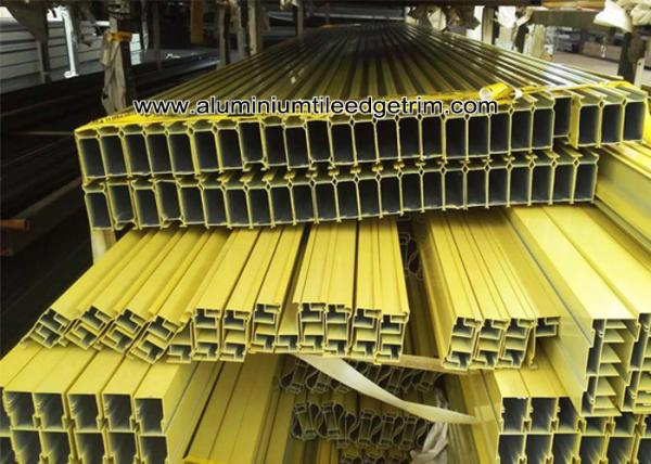 Powder Coating Aluminum Door Frame Extrusions / Porfile For Casement Door
