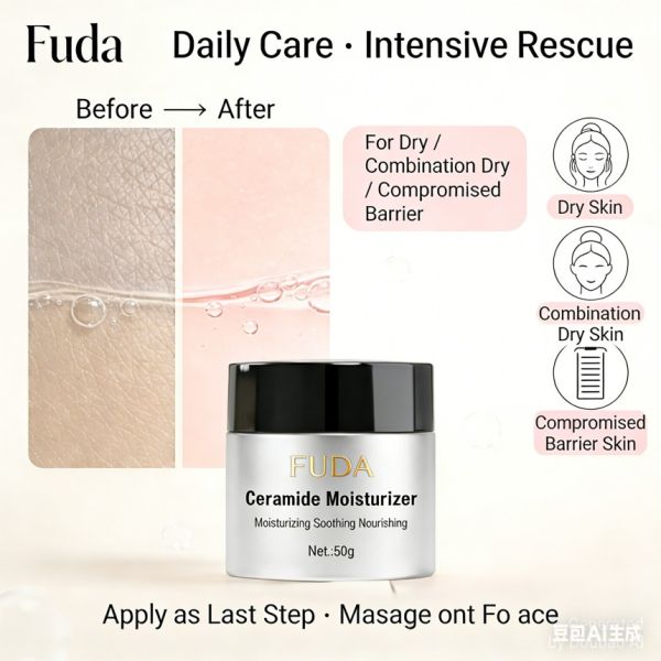 Ceramide Moisturizing Cream，Long-Lasting Moisture-Locking Hydrating & Repairing Cream
