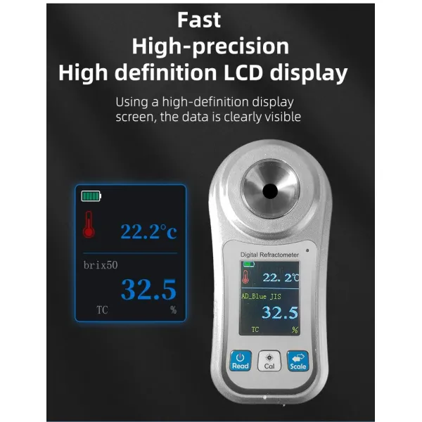 Digital Brix Refractometer Salinity Honey Wine Beer Alcohol Clinical Car Coffee