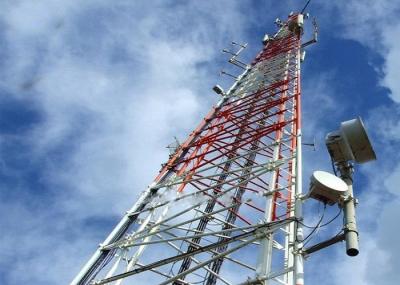 4 - Leg Mobile Communication Tower , Self - Supporting 60m Wireless Cell Tower