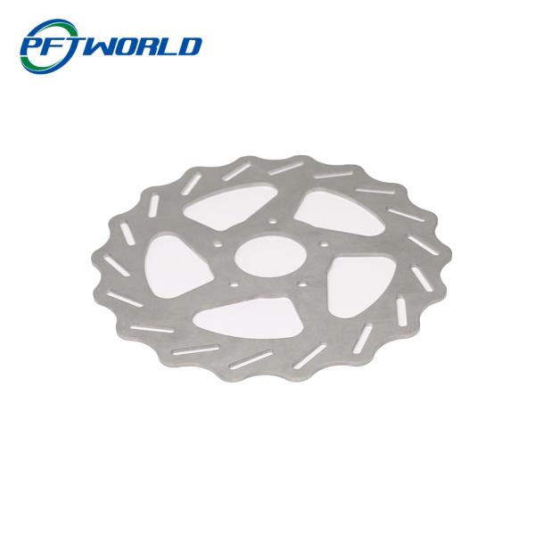 Parties en aluminium pour le sablage, coupe laser rotative en argent blanc