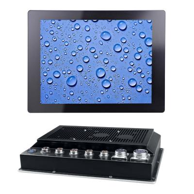 IP65 Waterproof o tela táctil industrial áspero do PC do painel C.C. encaixada 8 polegadas 12V
