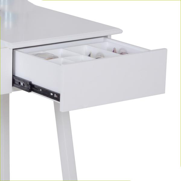 Bedroom  Two Felt Lining Drawers 3mm Mirror Wooden Dressing Table