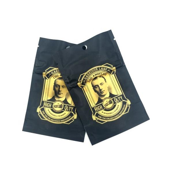 Custom printed mylar heat seal standing pouch Cigar tobacco k plastic packaging bag