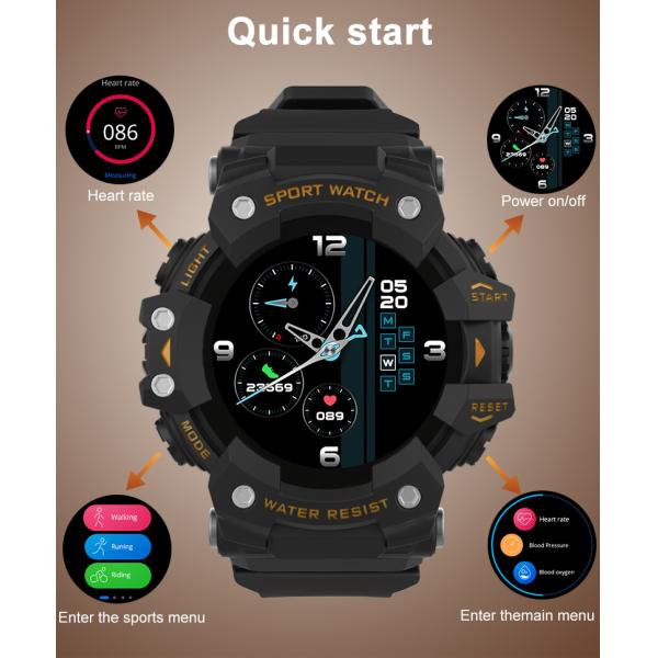 L11 smart match 1.28inch IP68 Sports Waterproof Watches For Swimming Long Battery Life