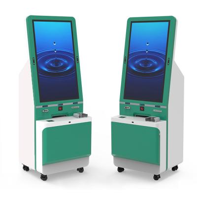 43 Inch Self Printing Kiosk Health Digital Display Touch Screen Kiosk With Camera