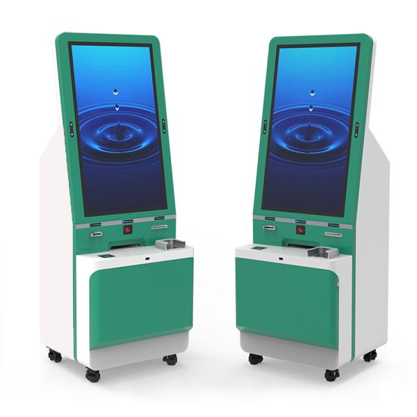 43 Inch Self Printing Kiosk Health Digital Display Touch Screen Kiosk With Camera