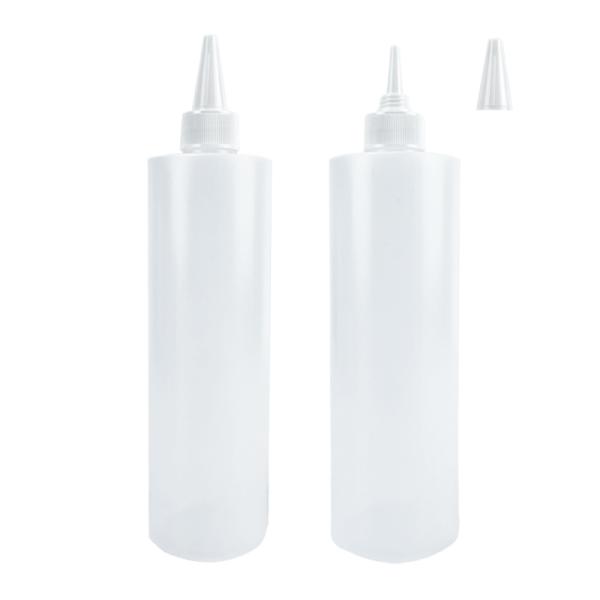 17oz 500ml Condiment Squeeze Bottles Squirt Plastic Sauce Containers Ketchup Bottles