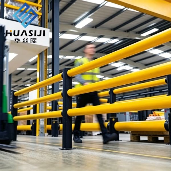 Height1150 Multi Layer Steel Vehicle Impact Protection Barrier Warehouse Rack Building Column Protector for Airport Factory Logistics Storage Area