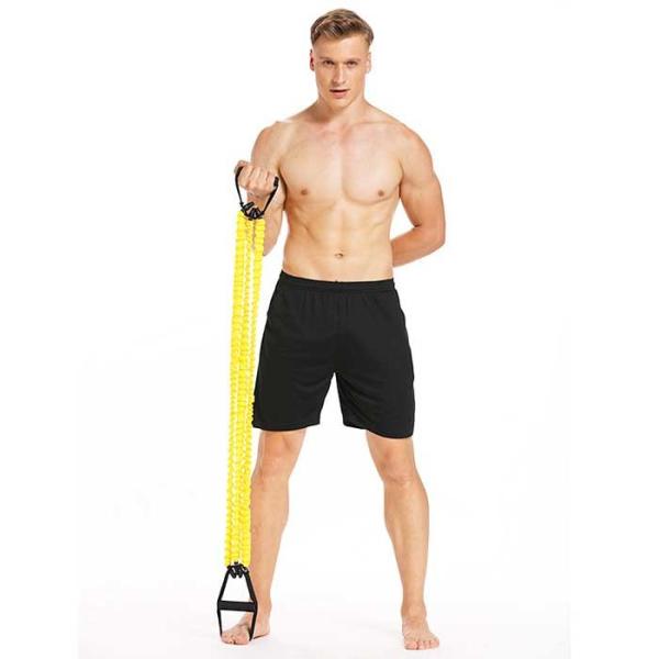 3 Tube Adjustable Rubber Chest Expander For Home Gym Muscle Training Exercise