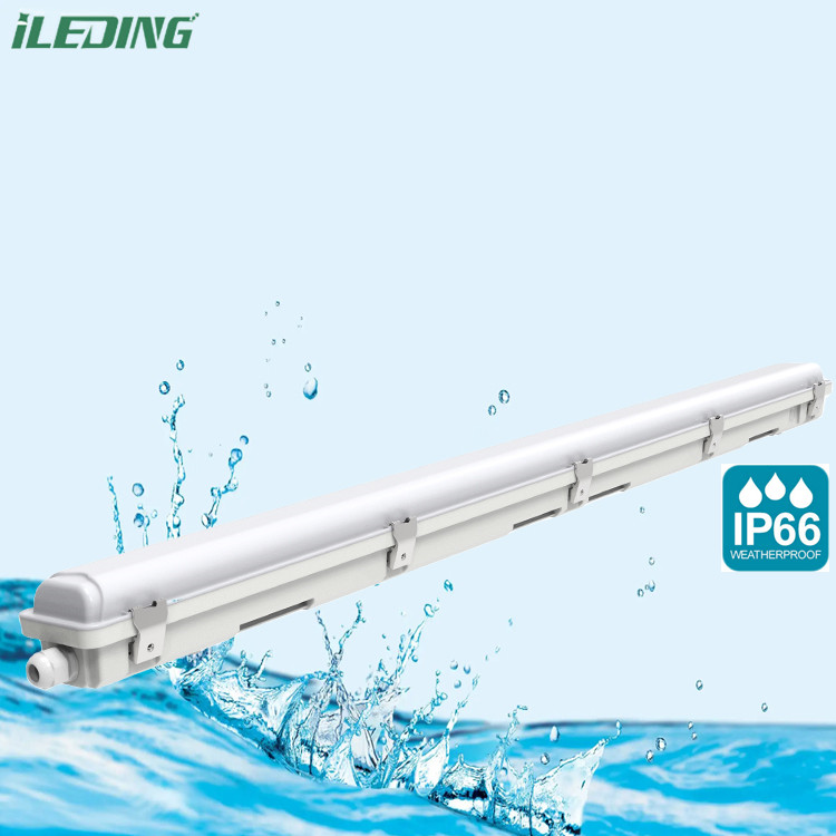 50000 Hours Working Time Moisture Proof 4FT 5FT LED Tri-Proof Light Fixture For Storage