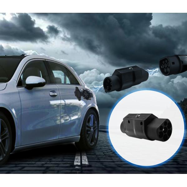 7kw Type2 to Type1/J1772 EV Connector 32A Charging Pile Converter 220V Gun Head Adapter Electric Vehicle Connector Solution