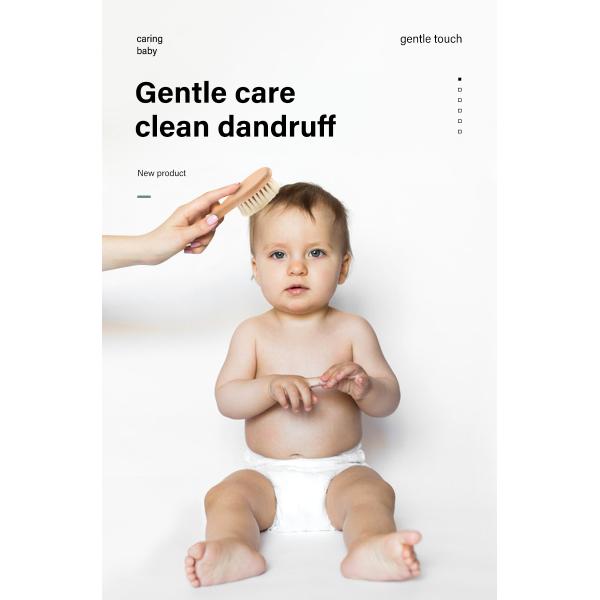 Эко-дружественный деревянный детский щетка и гребень набор детский душный щетка удобный