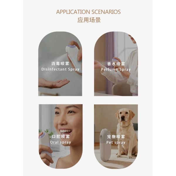 30ml Capacity PP Material Pocket Size Fine Mist Sprayer Travel Spray Bottle for Perfume and Cosmetic
