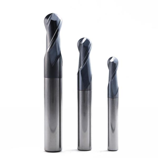 Precision Diamond Coating Ball End Face Design Solid Milling Cutter For Graphite Processing