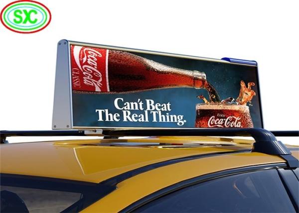 SMD2121 Personalizado P3 LED Taxi Top Screen Publicidade Pequeno Removível Fácil de Instalar